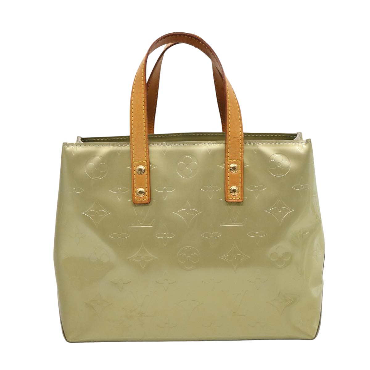 LOUIS VUITTON Monogram Vernis Reade PM Hand Bag Gris M91145 LV 75738