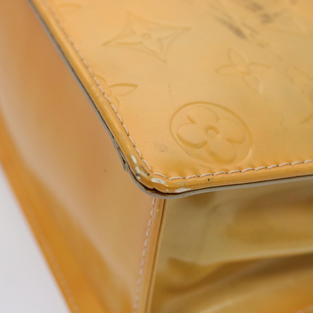 LOUIS VUITTON Monogram Vernis Spring Street Hand Bag Gris M91029 LV 75739