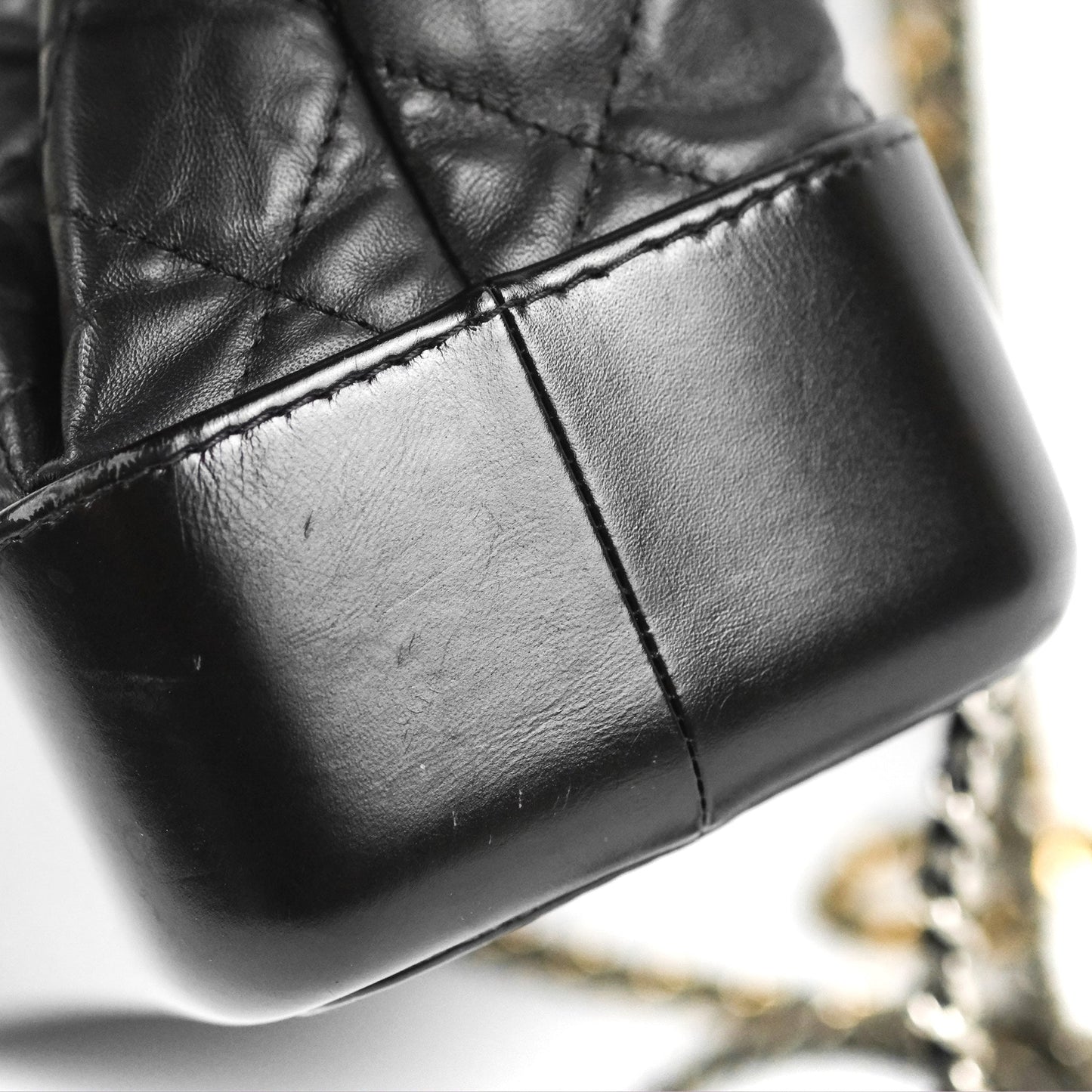 Chanel Medium Gabrielle Backpack Black Aged Calfskin