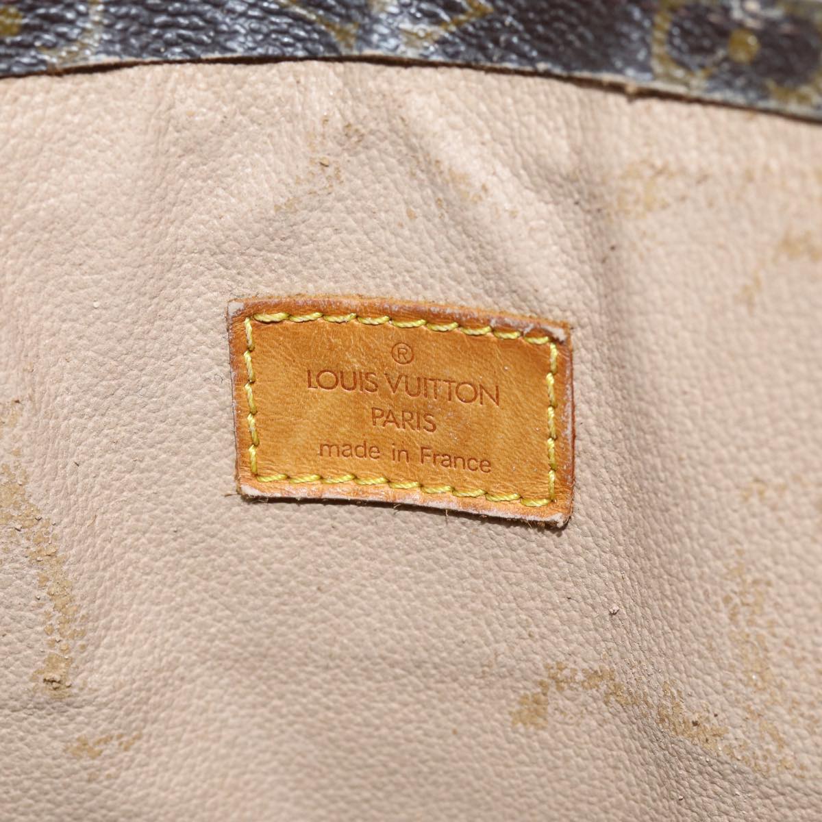 LOUIS VUITTON Monogram Sac Plat Hand Bag M51140 LV 75777