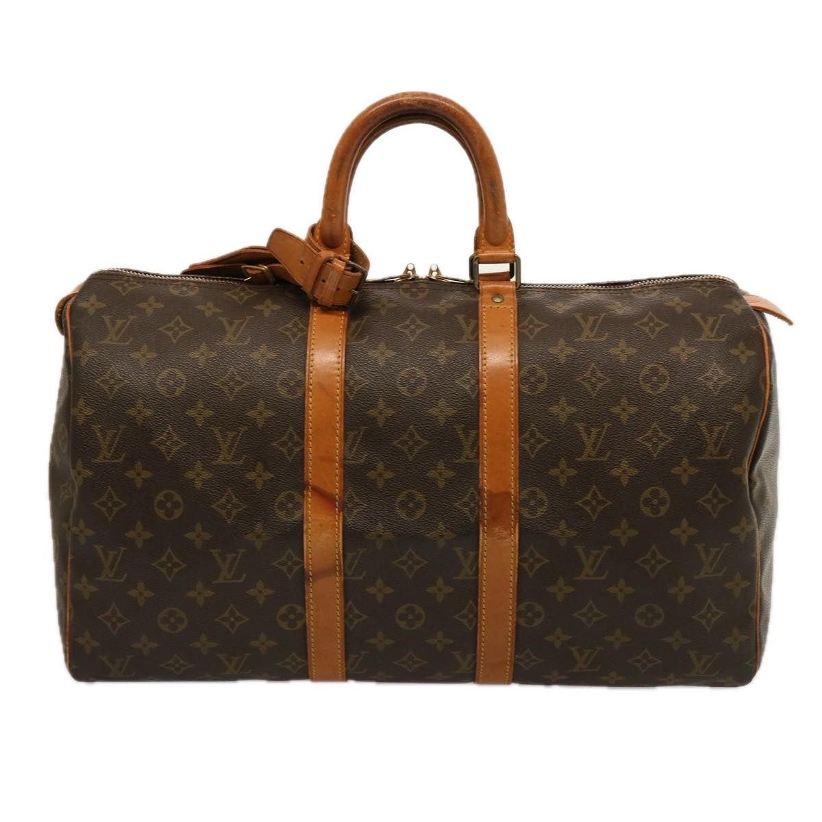 LOUIS VUITTON Monogram Keepall 45 Boston Bag M41428 LV 75788