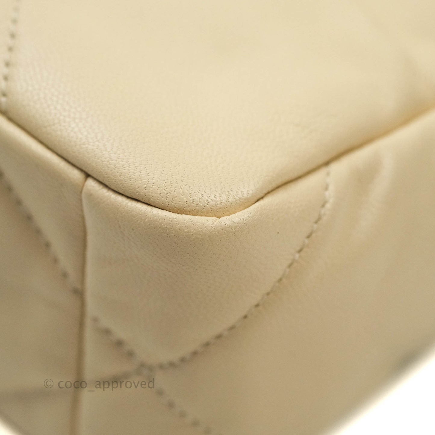 Chanel 19 Small Beige Goatskin Mixed Hardware