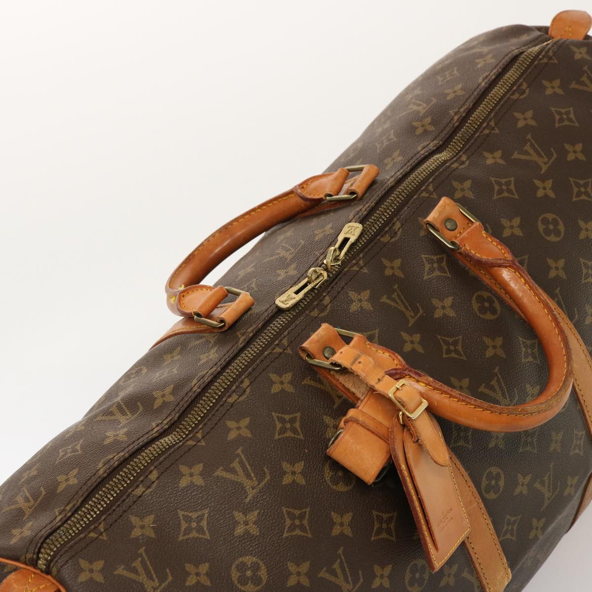 LOUIS VUITTON Monogram Keepall 55 Boston Bag M41424 LV 75792