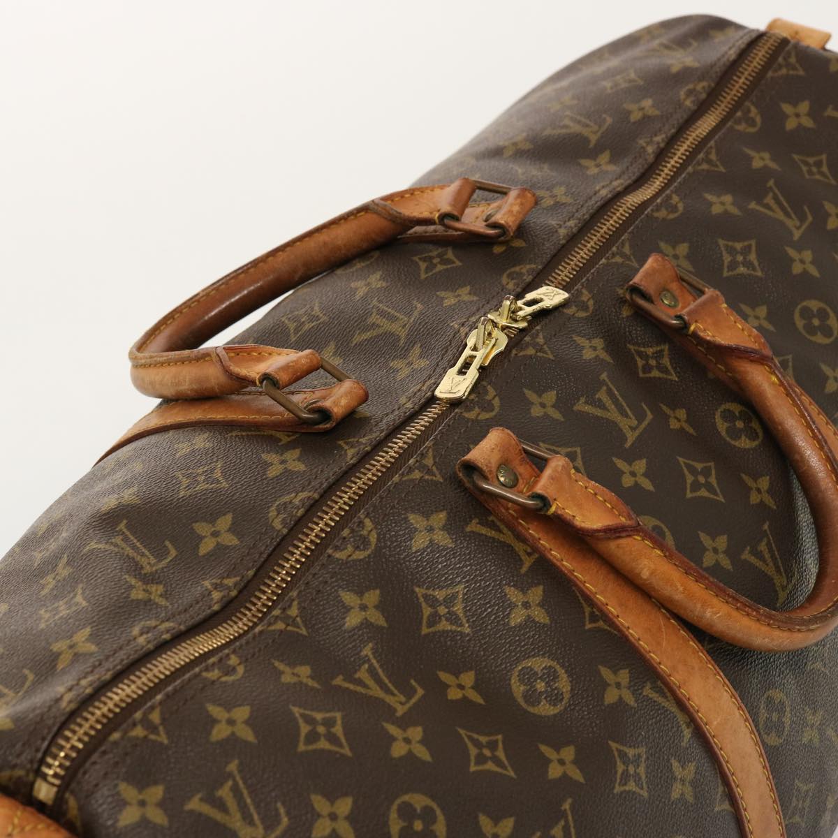 LOUIS VUITTON Monogram Keepall 55 Boston Bag M41424 LV 75793