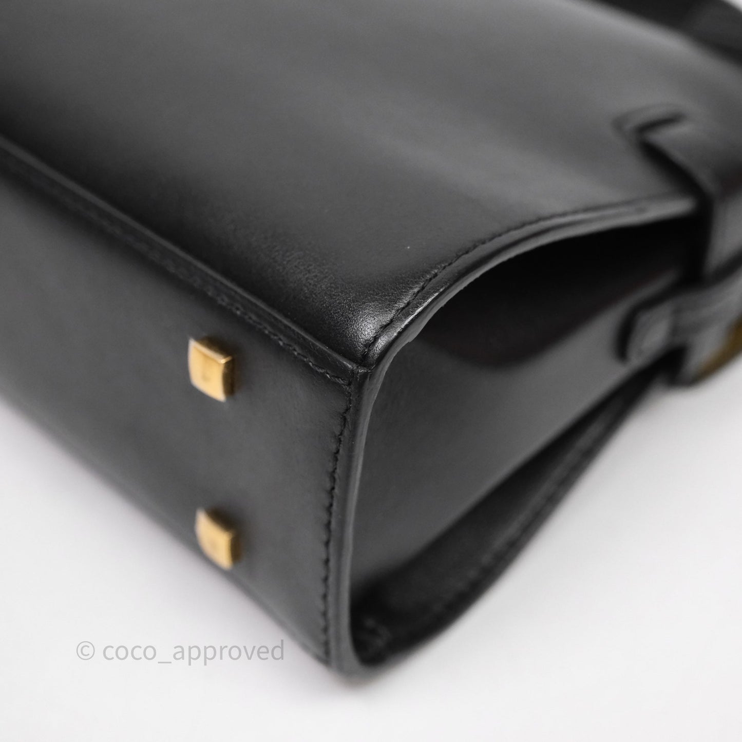 Delvaux Tempête Mini Black Calfskin Gold Hardware