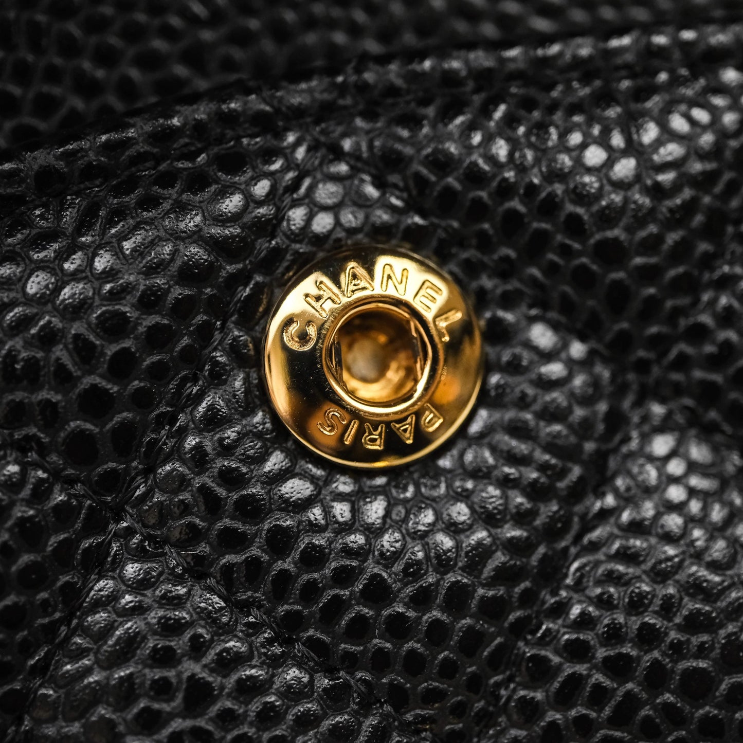 Chanel Small Classic Flap Quilted Black Caviar Gold Hardware