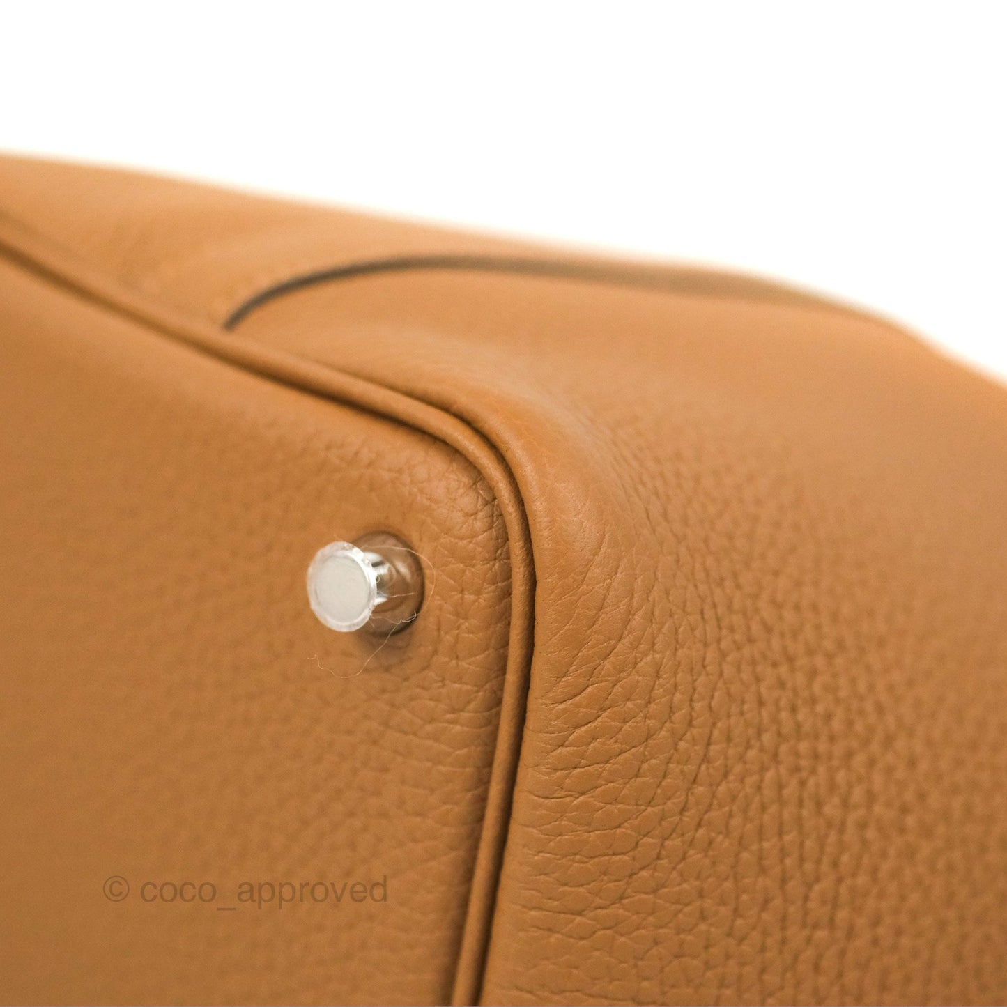 Hermès Picotin Lock 18 PM Eclat Alezan/Biscuit Clemence Silver Hardware