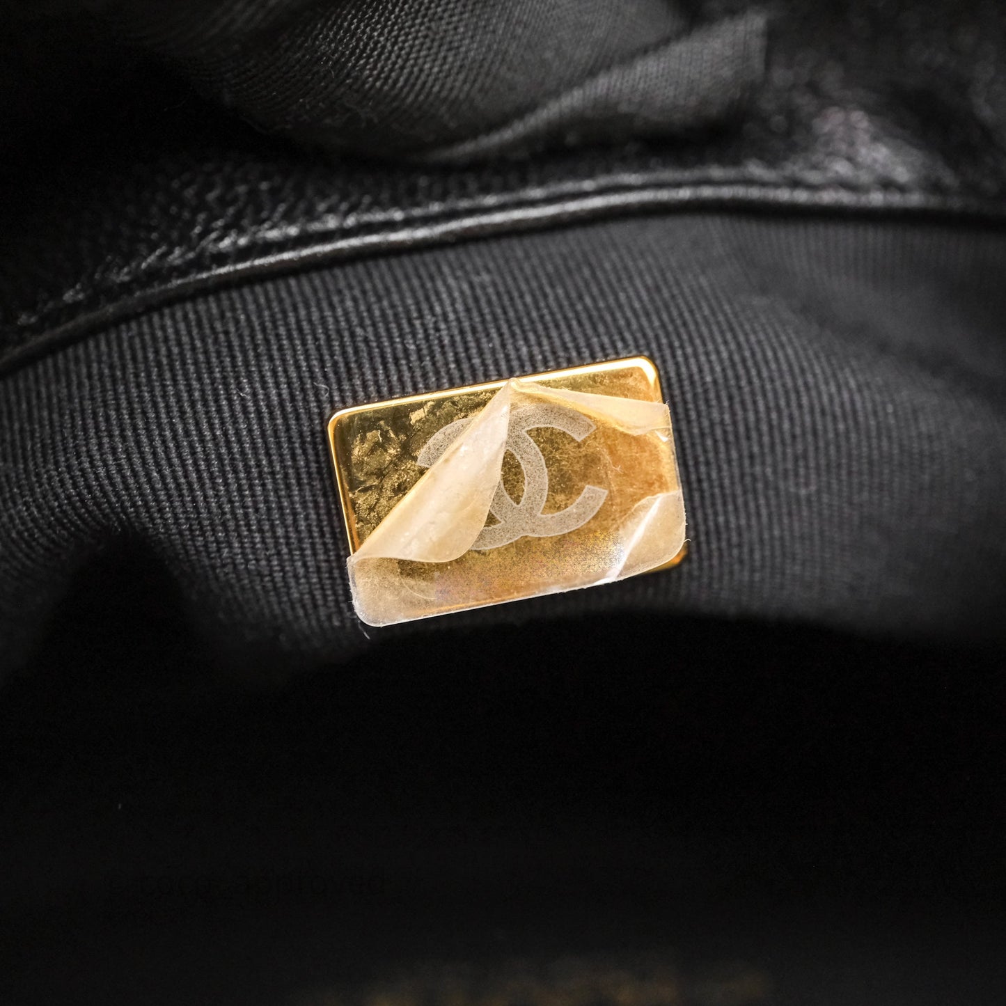 Chanel Double Pocket Black Lambskin Gold Hardware 25C