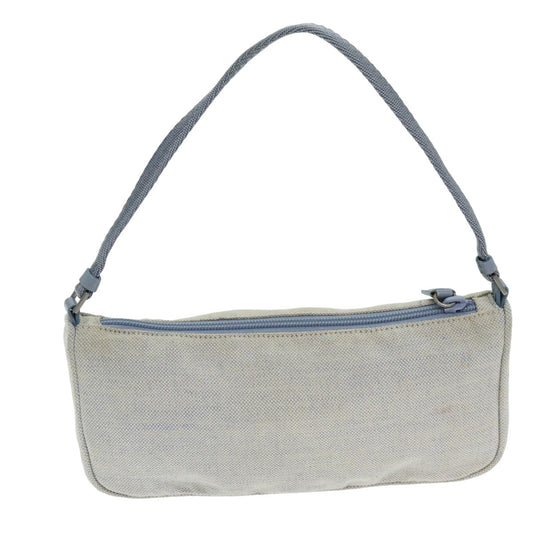 Luxury PradaAccessory Pouch Canvas Light Blue 75801