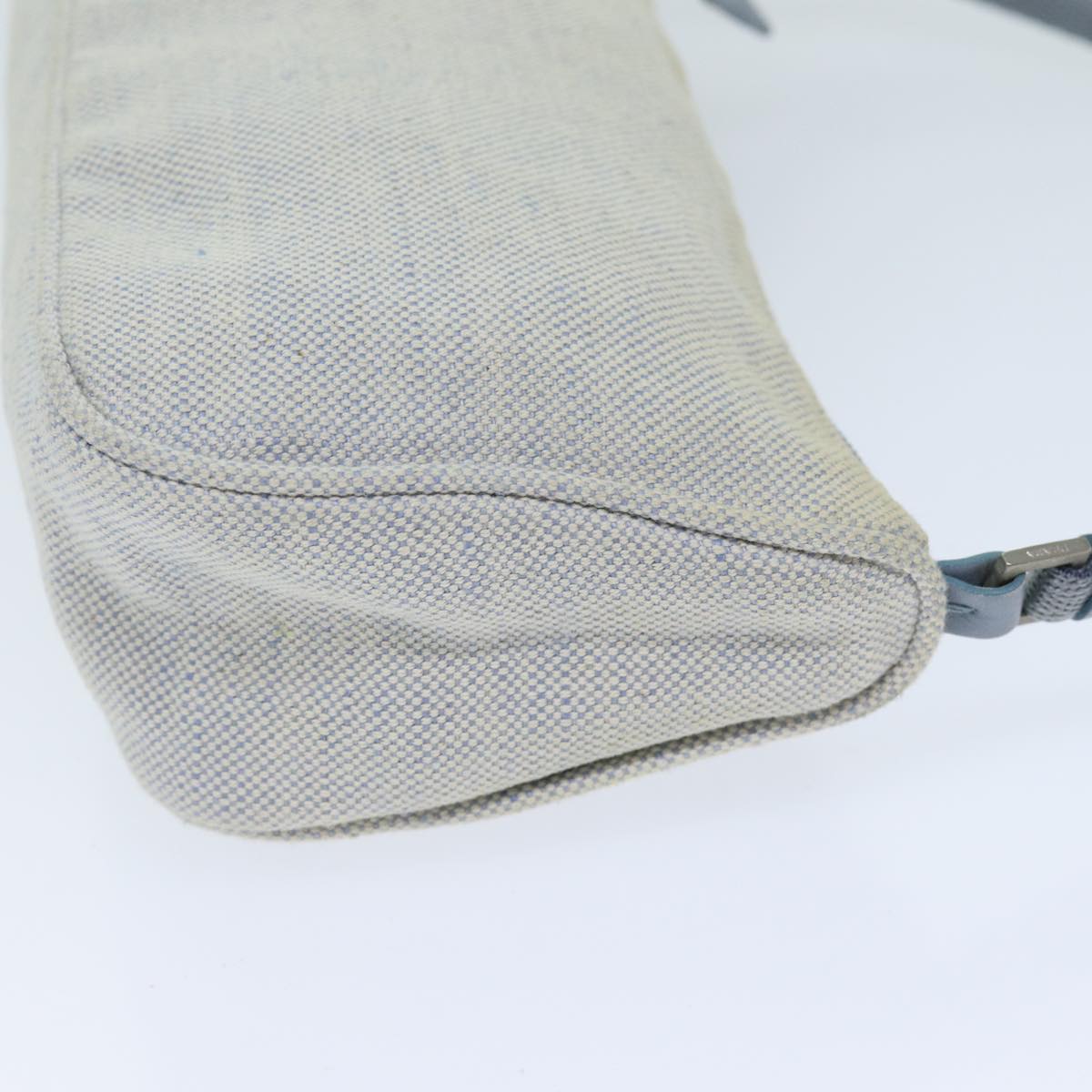 Luxury PradaAccessory Pouch Canvas Light Blue 75801