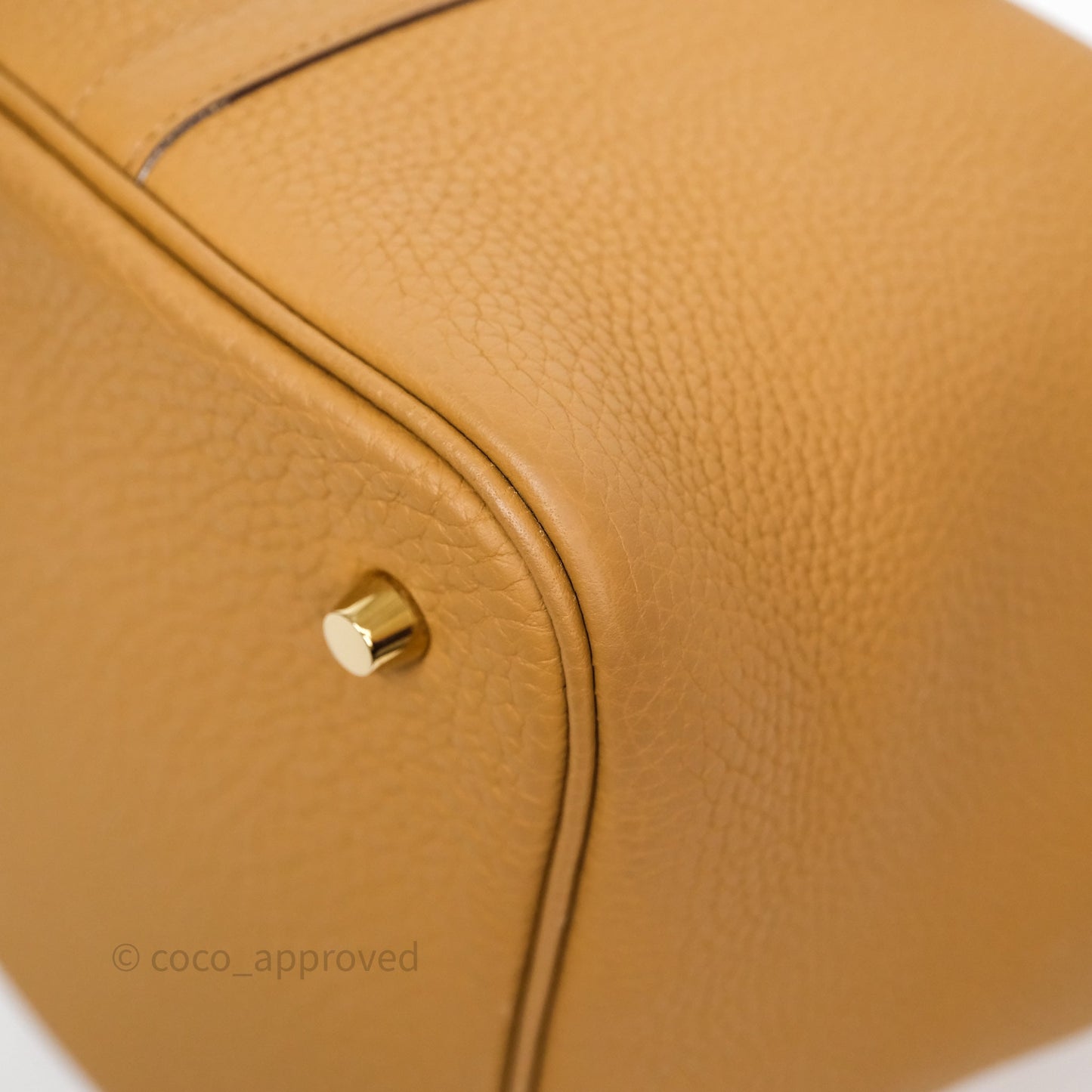 Hermès Picotin 22 Biscuit 4B Clemence Gold Hardware