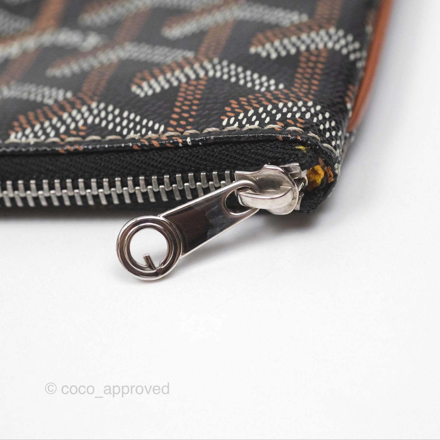 Goyard Sénat MM Pouch Black/ Tan