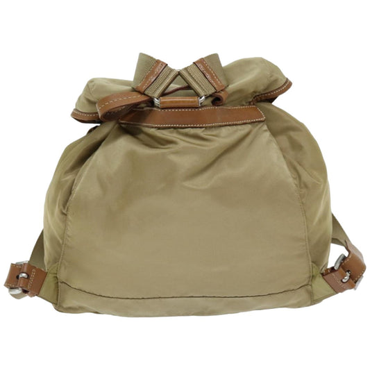 Luxury PradaBackpack Nylon Beige 75828