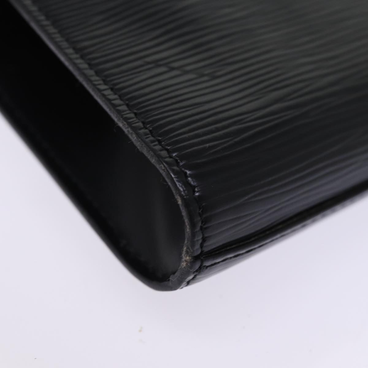 LOUIS VUITTON Epi Art Deco Clutch Bag Black M52632 LV 75847