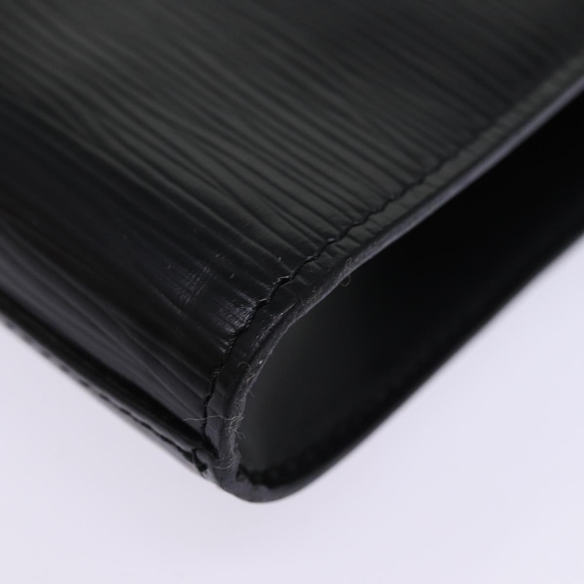 LOUIS VUITTON Epi Art Deco Clutch Bag Black M52632 LV 75847
