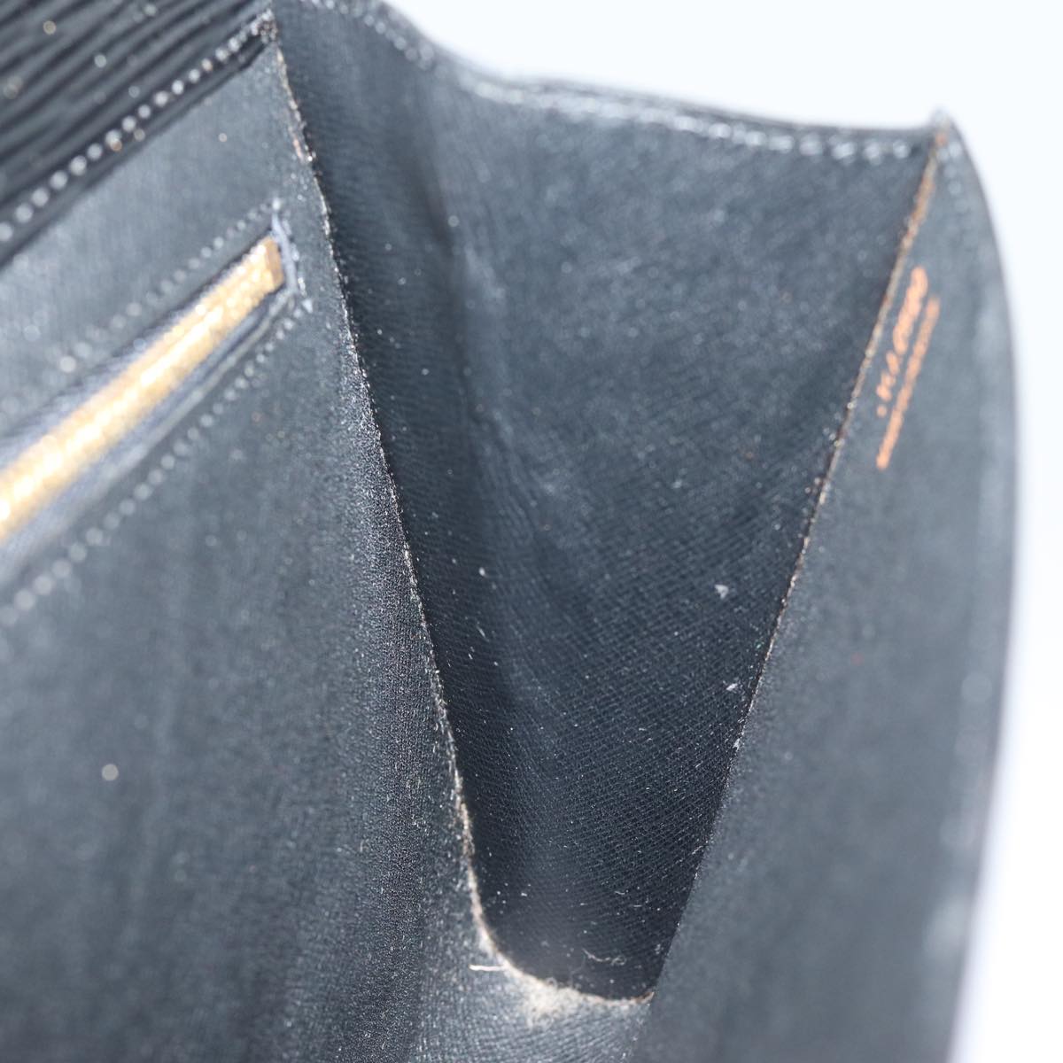 LOUIS VUITTON Epi Art Deco Clutch Bag Black M52632 LV 75847
