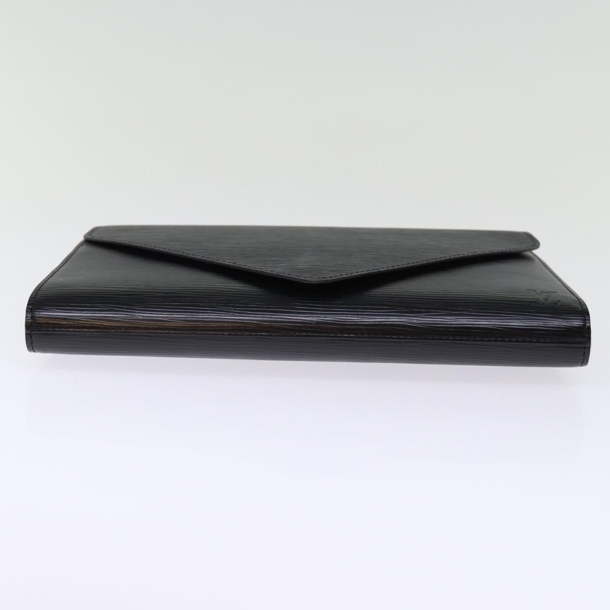 LOUIS VUITTON Epi Art Deco Clutch Bag Black M52632 LV 75847