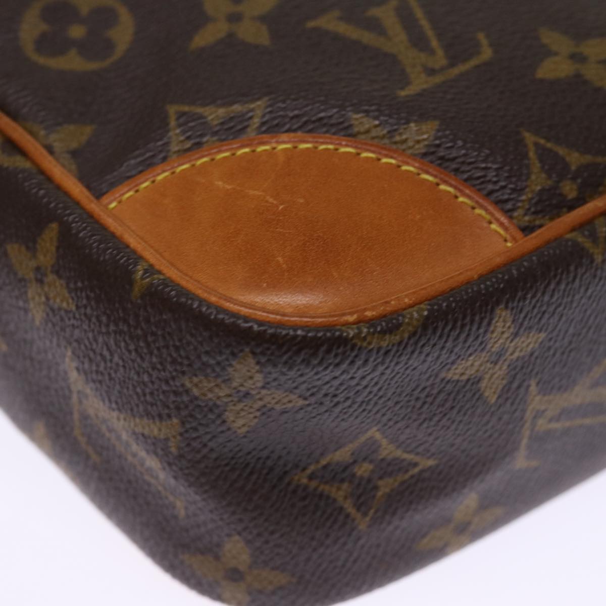 LOUIS VUITTON Monogram Compiegne 28 Clutch Bag M51845 LV 75855