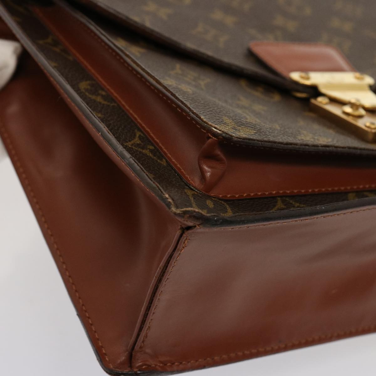 LOUIS VUITTON Monogram Monceau 28 Hand Bag 2way M51185 LV 75868