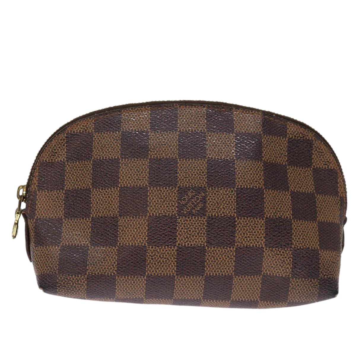 LOUIS VUITTON Damier Ebene Pochette Cosmetic PM Pouch N47516 LV 75870