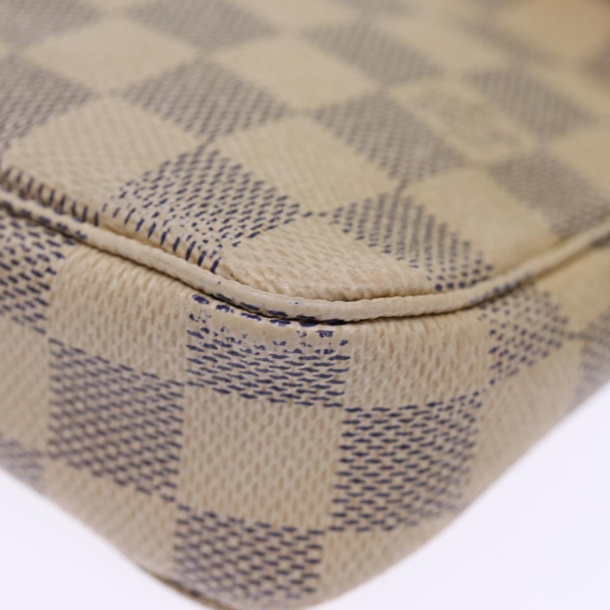 LOUIS VUITTON Damier Azur Pochette Accessoires Pouch N51986 LV 75871