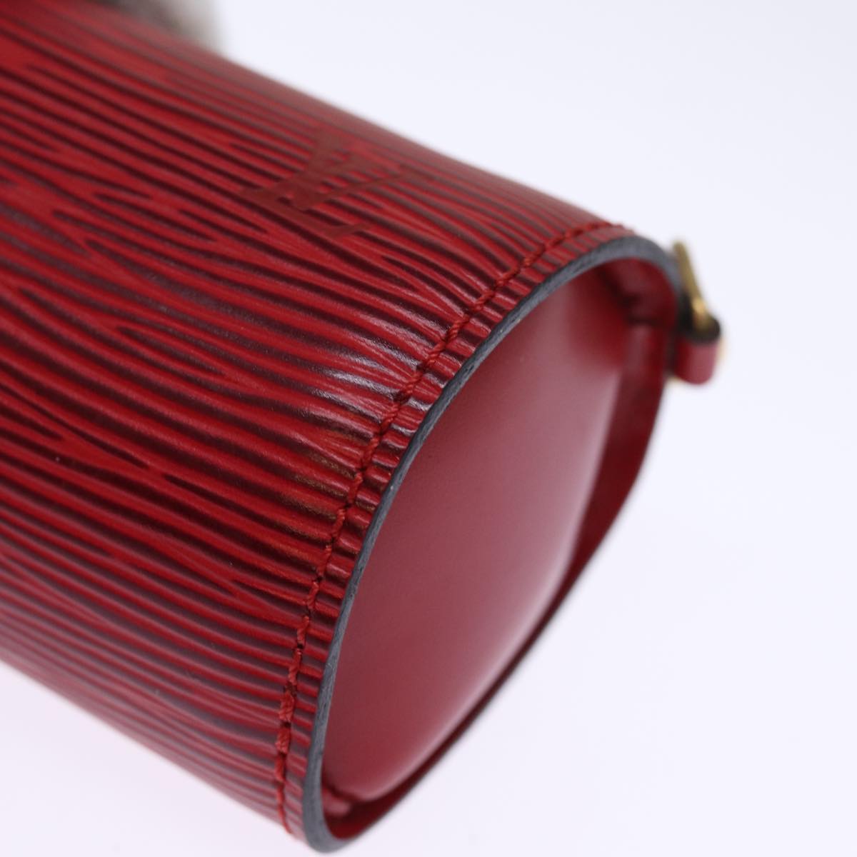 LOUIS VUITTON Epi Soufflot Pouch Accessory Pouch Red LV 75877