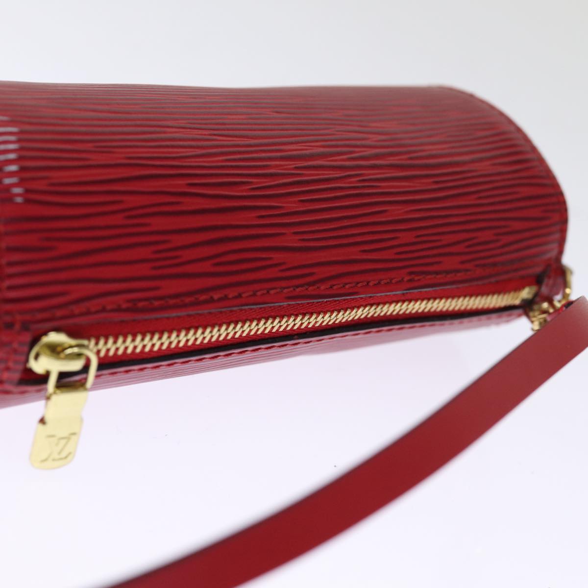 LOUIS VUITTON Epi Soufflot Pouch Accessory Pouch Red LV 75877