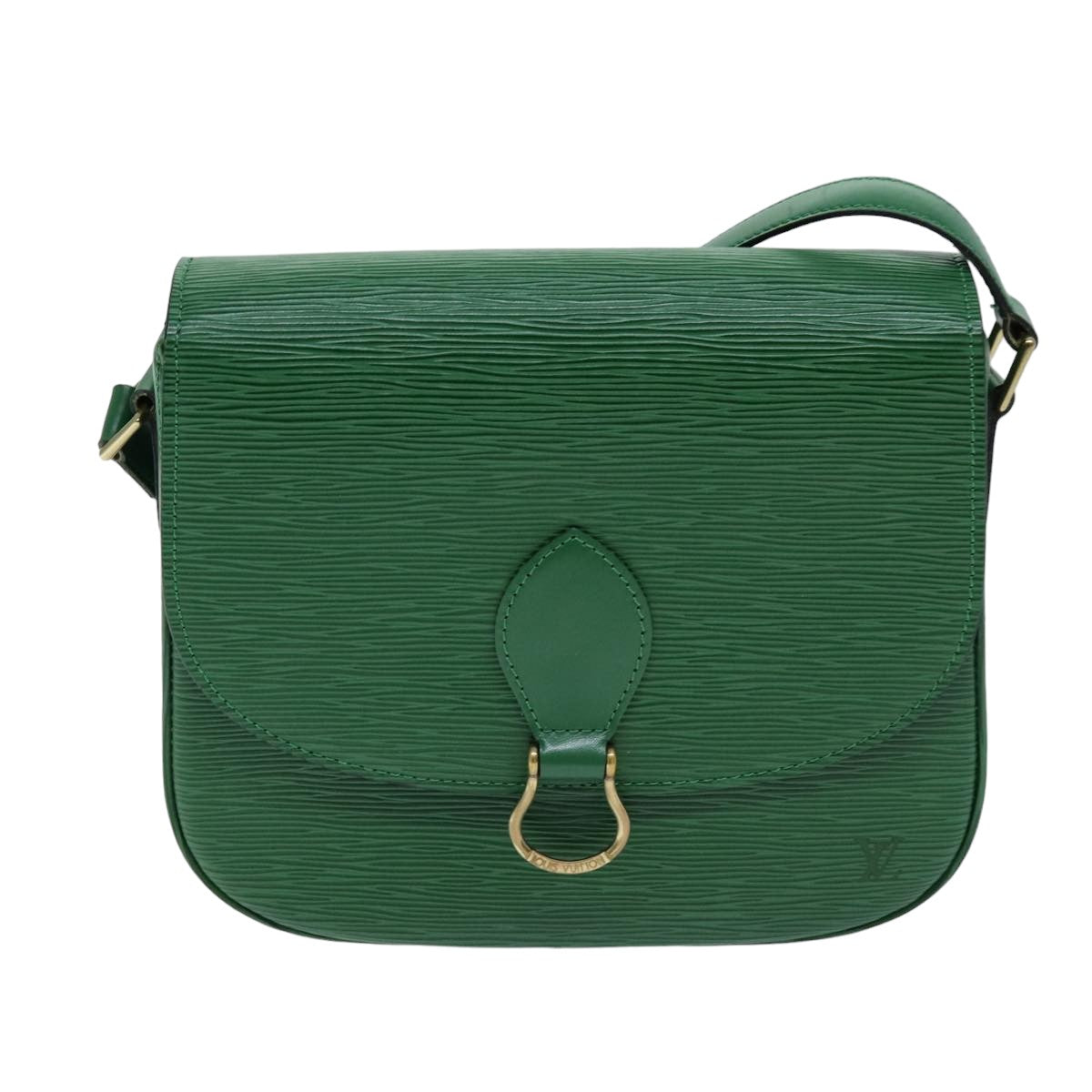 LOUIS VUITTON Epi Saint Cloud GM Shoulder Bag Green M52194 LV 75878
