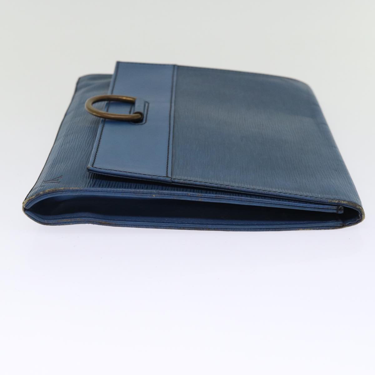 LOUIS VUITTON Epi Jena Clutch Bag Blue M52715 LV 75880