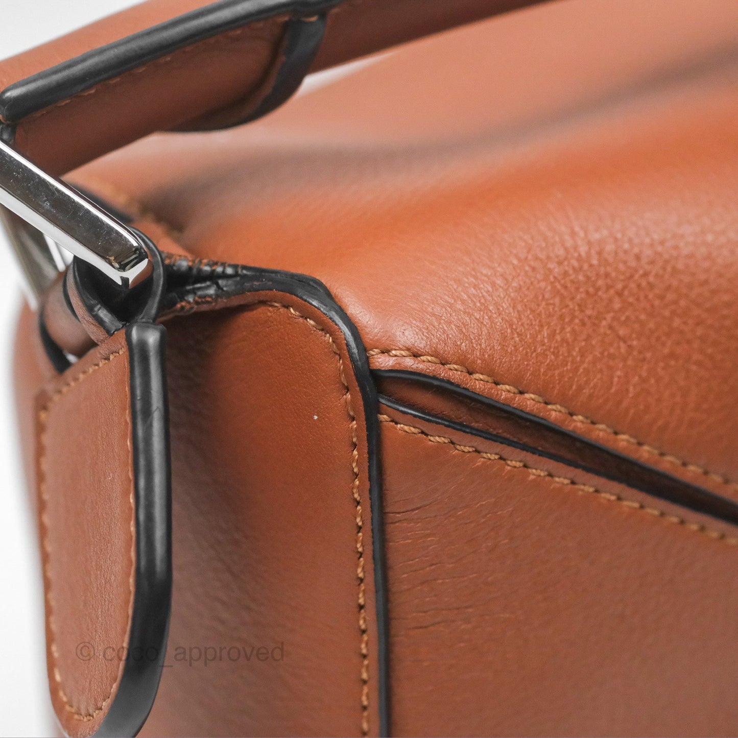 Loewe Small Puzzle Bag Tan Calfskin