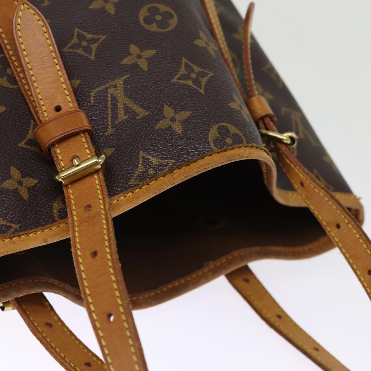 LOUIS VUITTON Monogram Bucket GM Shoulder Bag M42236 LV 75896