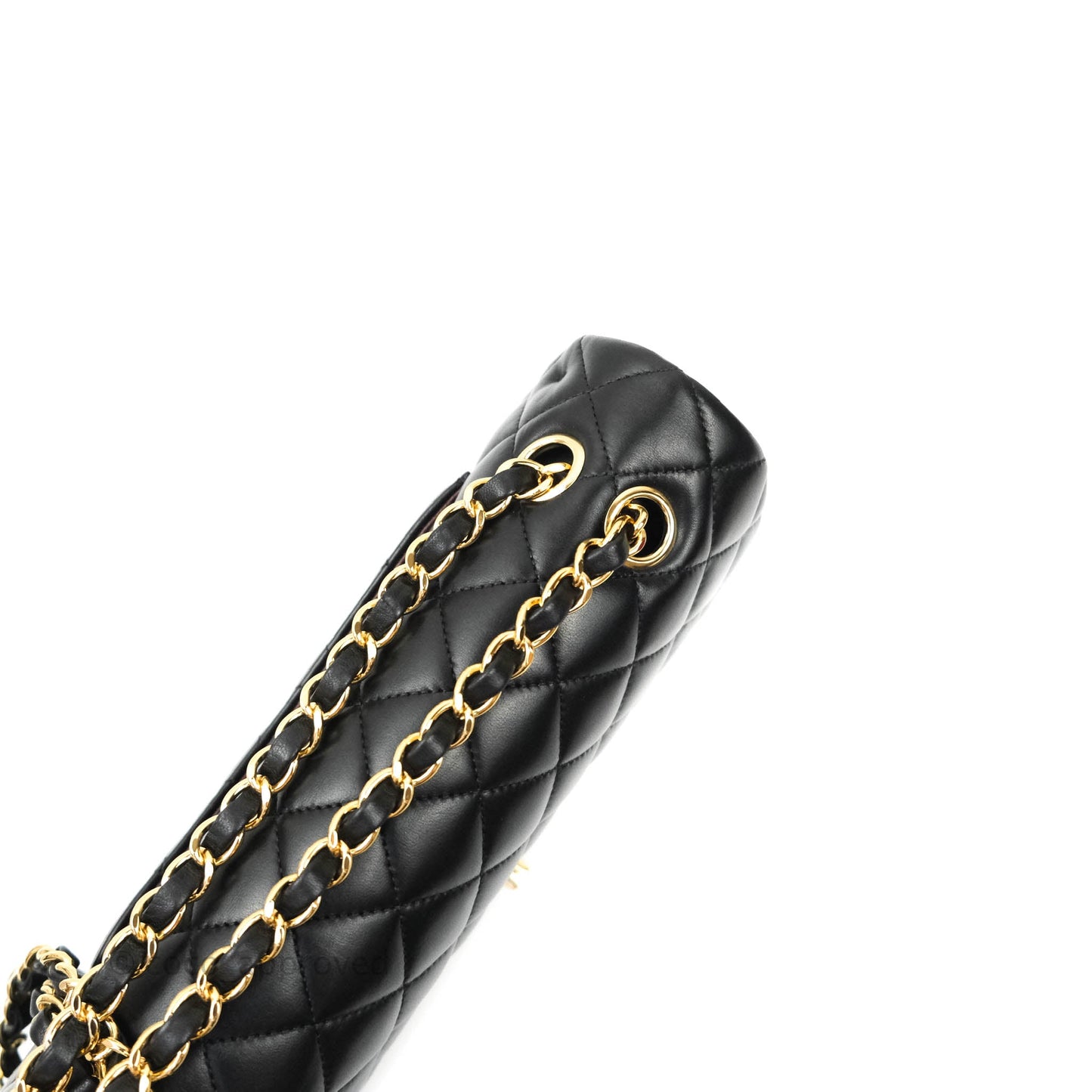 Chanel Classic M/L Black Lambskin Gold Hardware