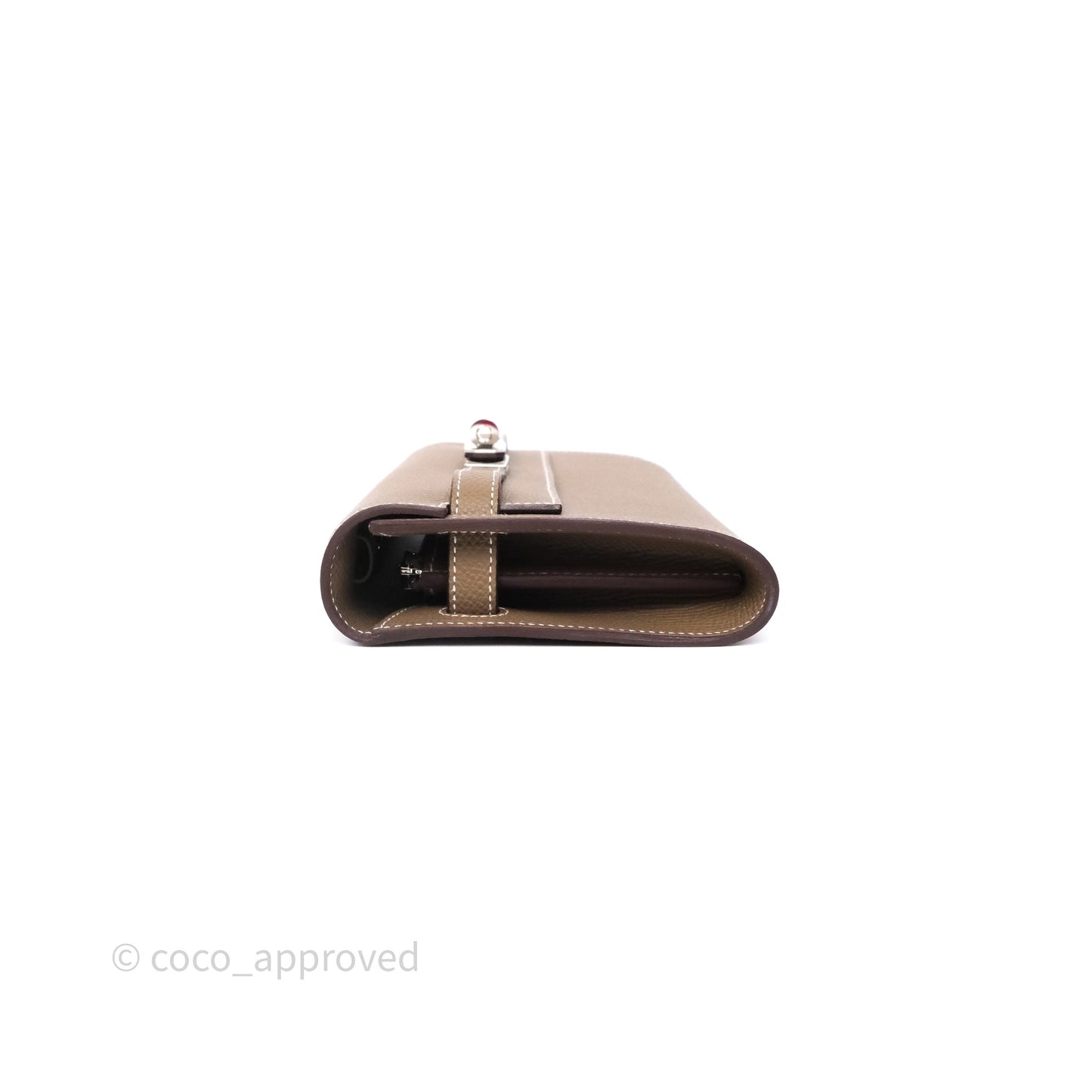 Hermès Kelly To Go Wallet Etoupe 18 Epsom Palladium Hardware