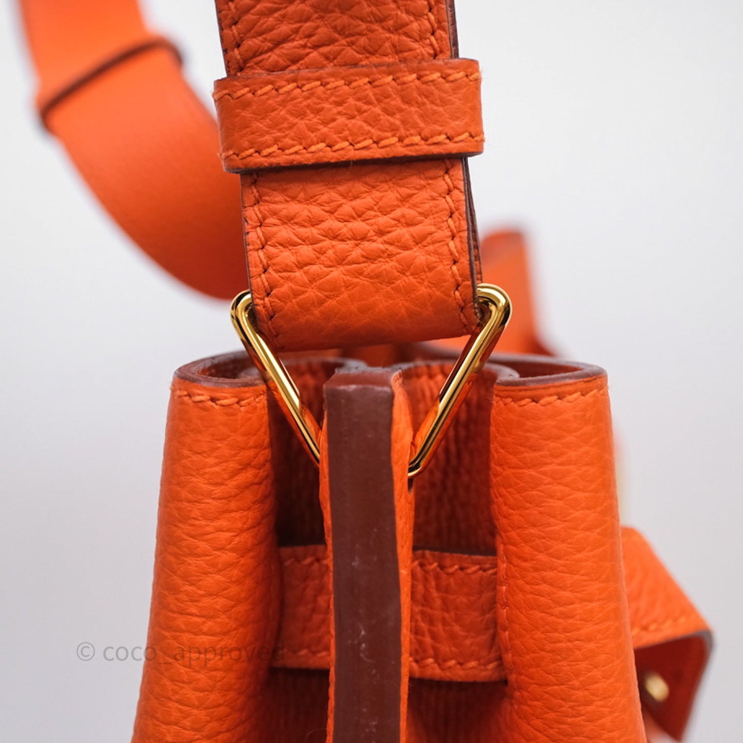 Hermes Kelly So Orange Togo Gold Hardware