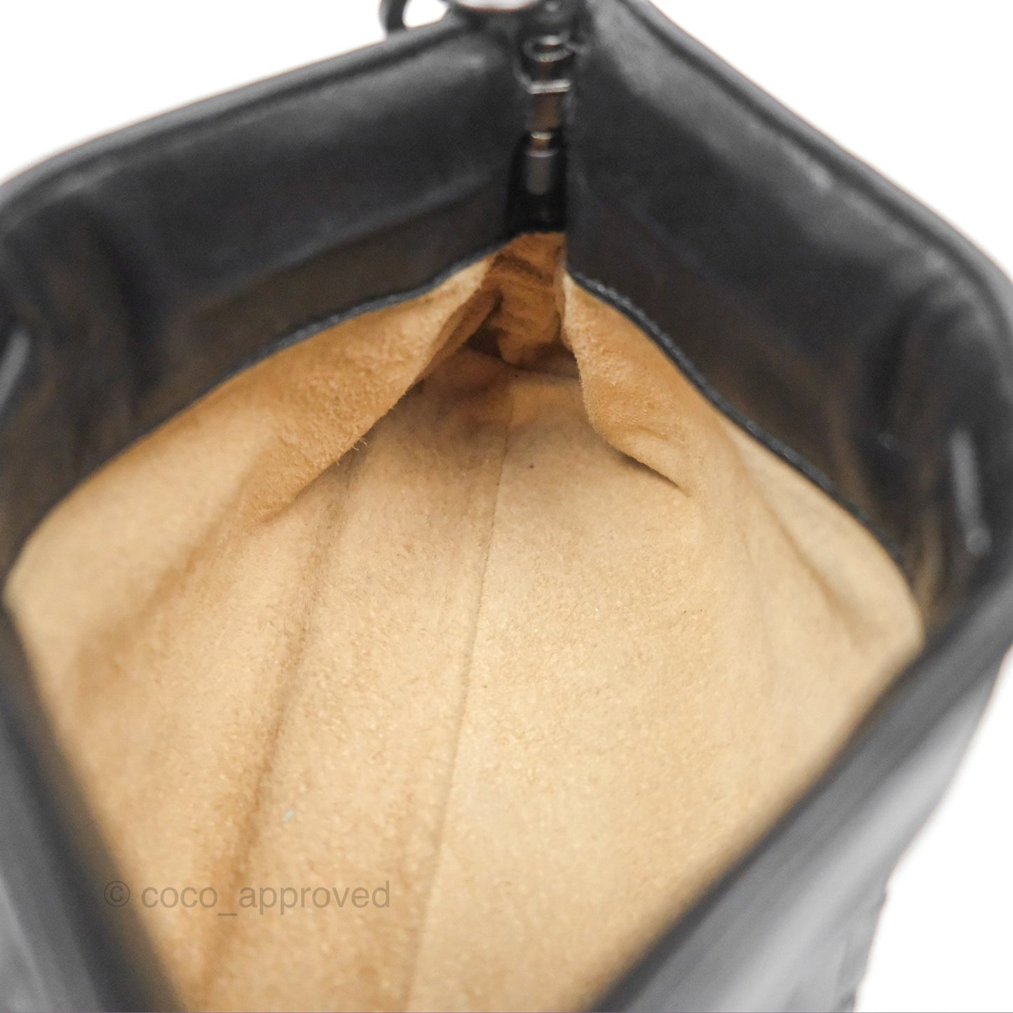 Bottega Veneta Mini Shoulder Bag Black Intrecciato Leather
