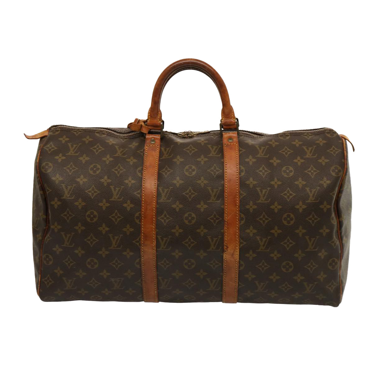 LOUIS VUITTON Monogram Keepall 50 Boston Bag M41426 LV 75916