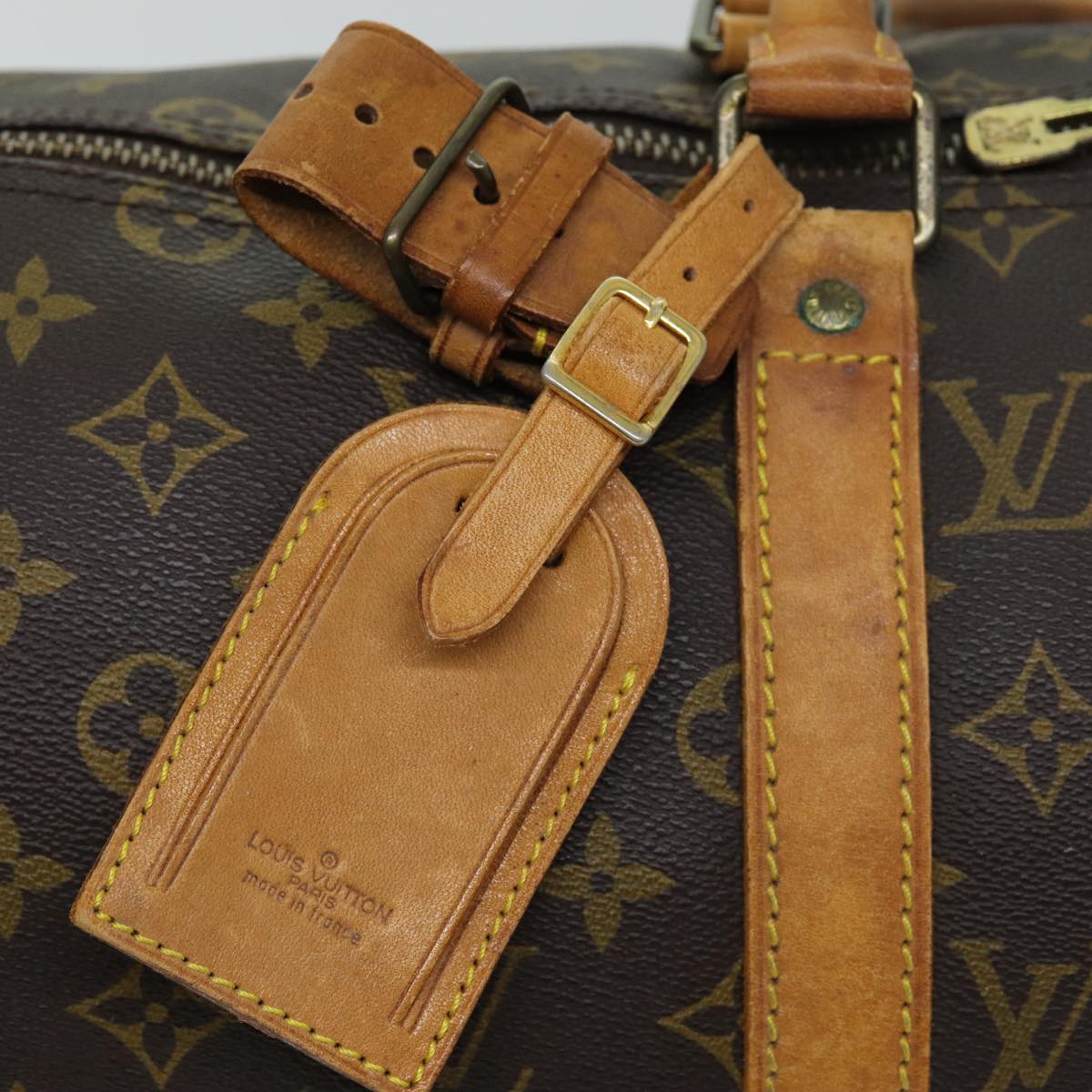 LOUIS VUITTON Monogram Keepall 50 Boston Bag M41426 LV 75918
