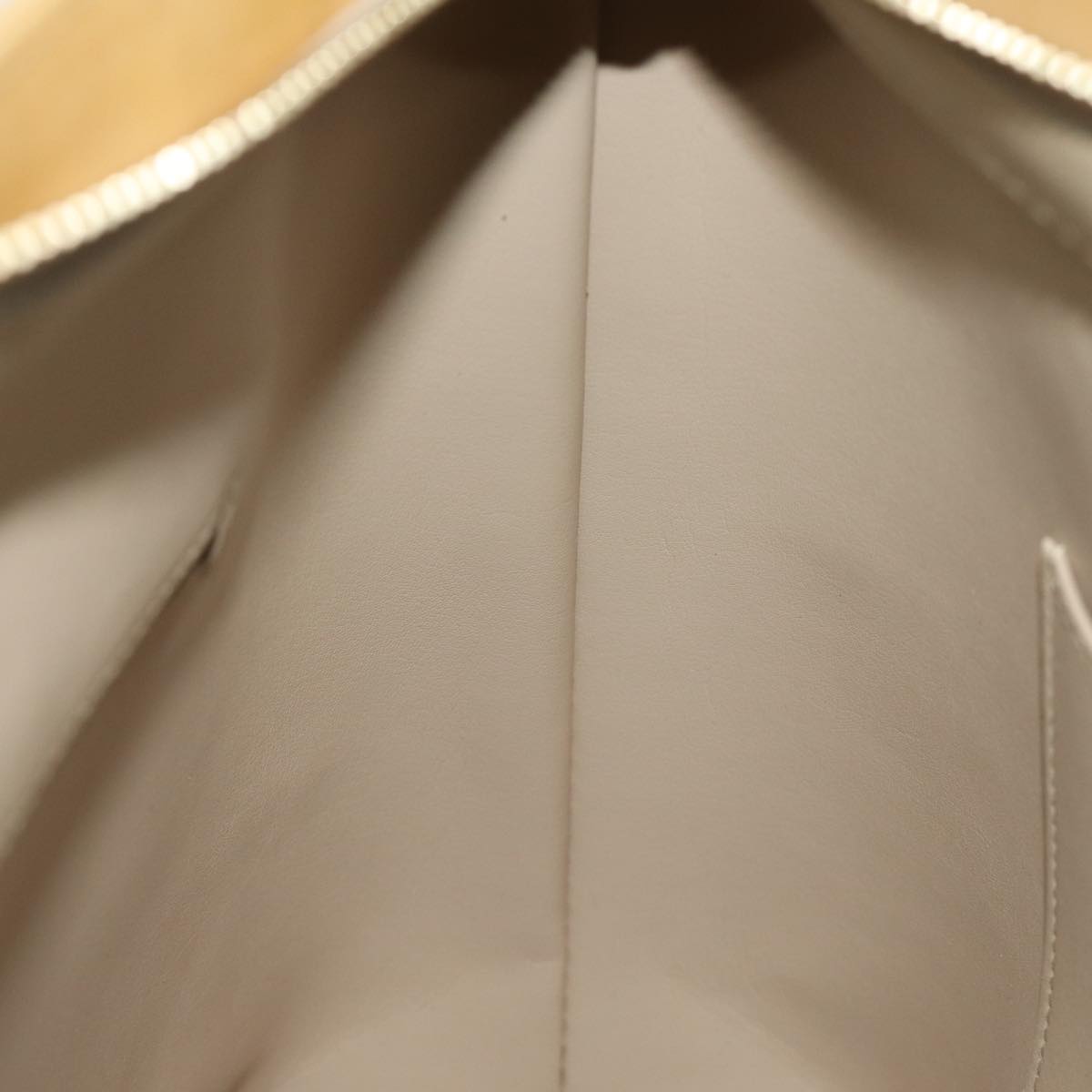 LOUIS VUITTON Monogram Vernis Houston Hand Bag Beige M91004 LV 75923