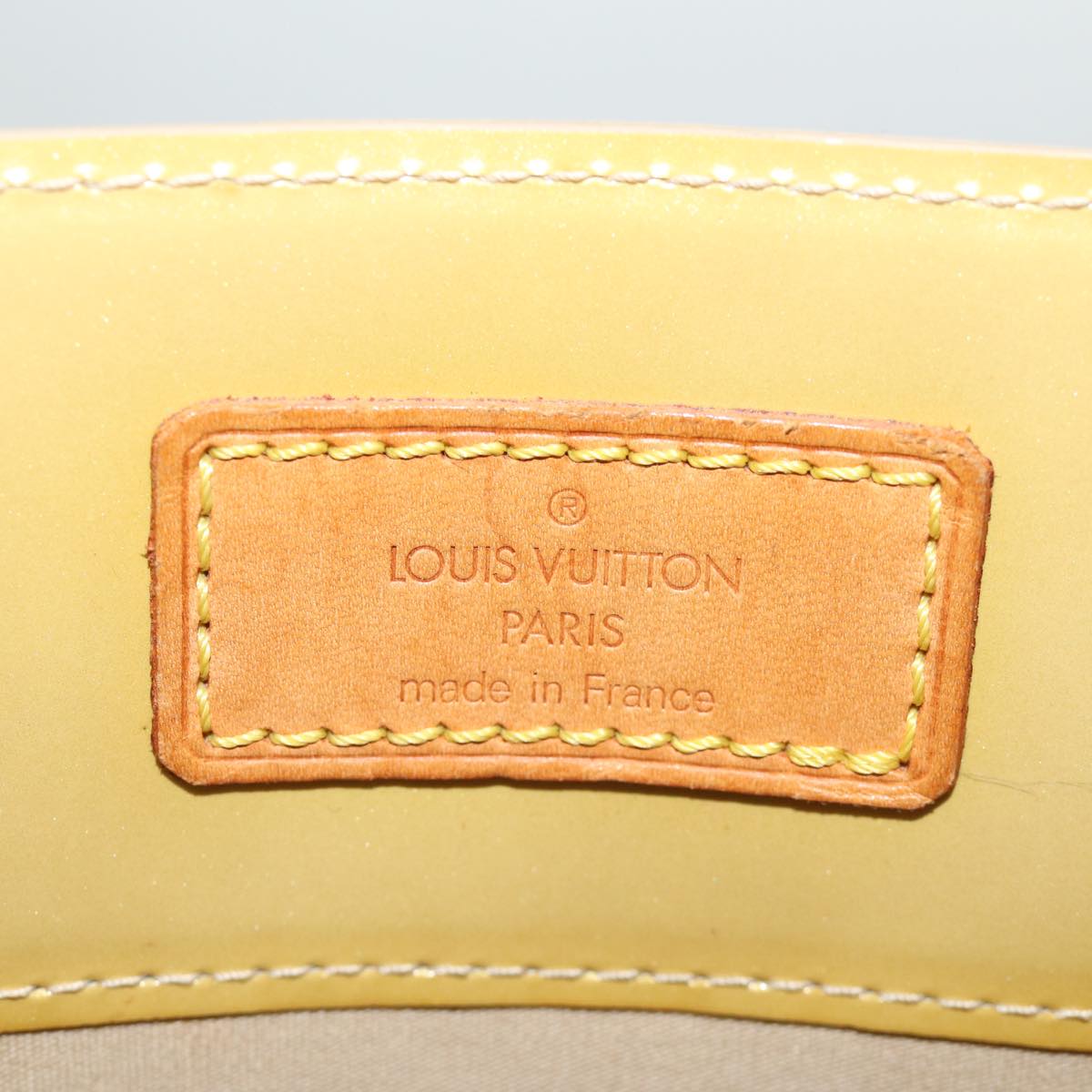 LOUIS VUITTON Monogram Vernis Reade MM Hand Bag Beige M91141 LV 75924