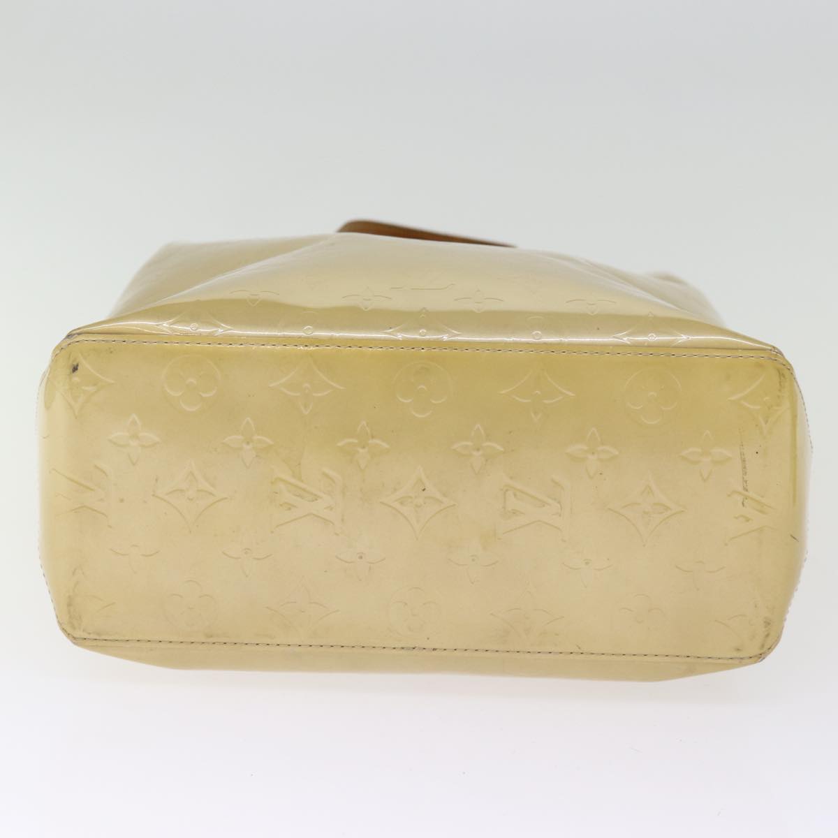 LOUIS VUITTON Monogram Vernis Reade MM Hand Bag Beige M91141 LV 75924