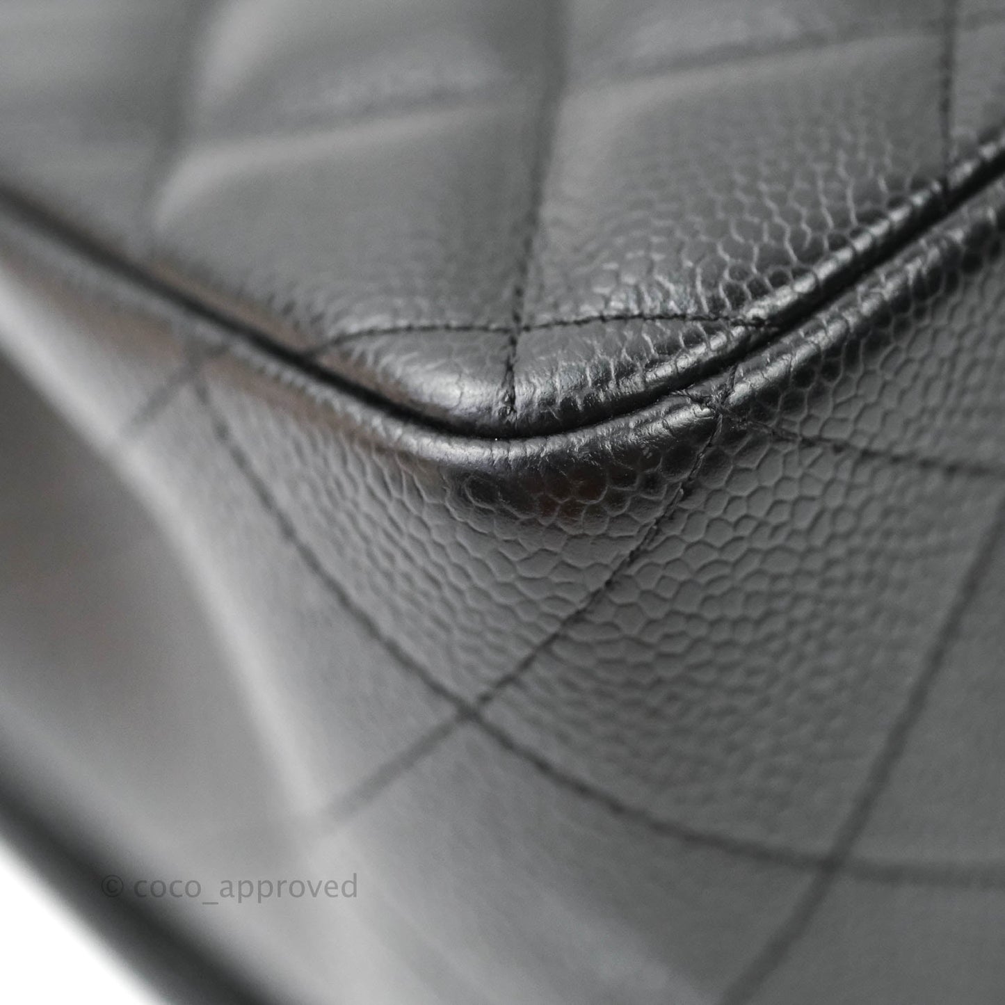 Chanel Jumbo Double Flap Black Caviar Silver Hardware⁣⁣