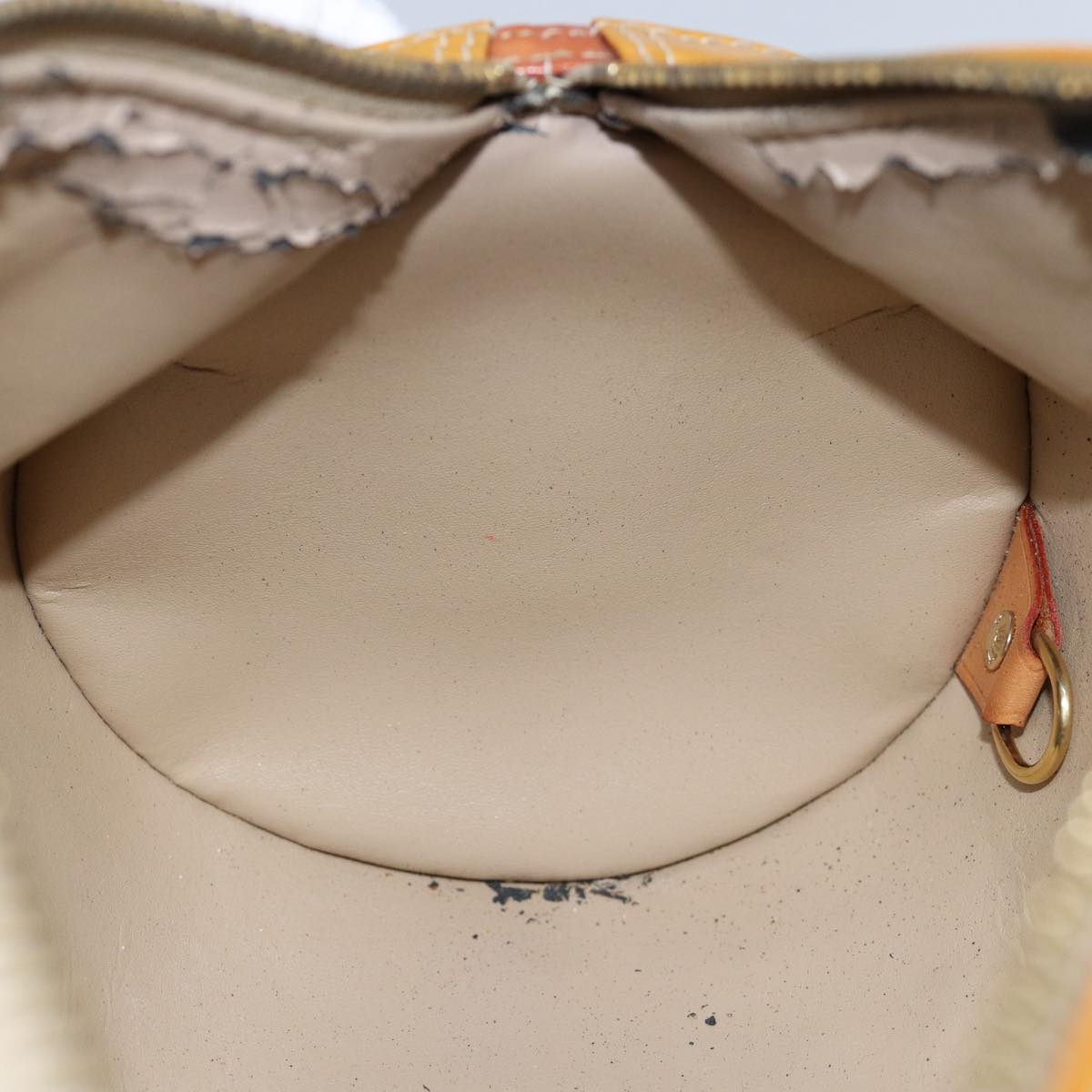 LOUIS VUITTON Monogram Vernis Bedford Hand Bag Beige M91006 LV 75926