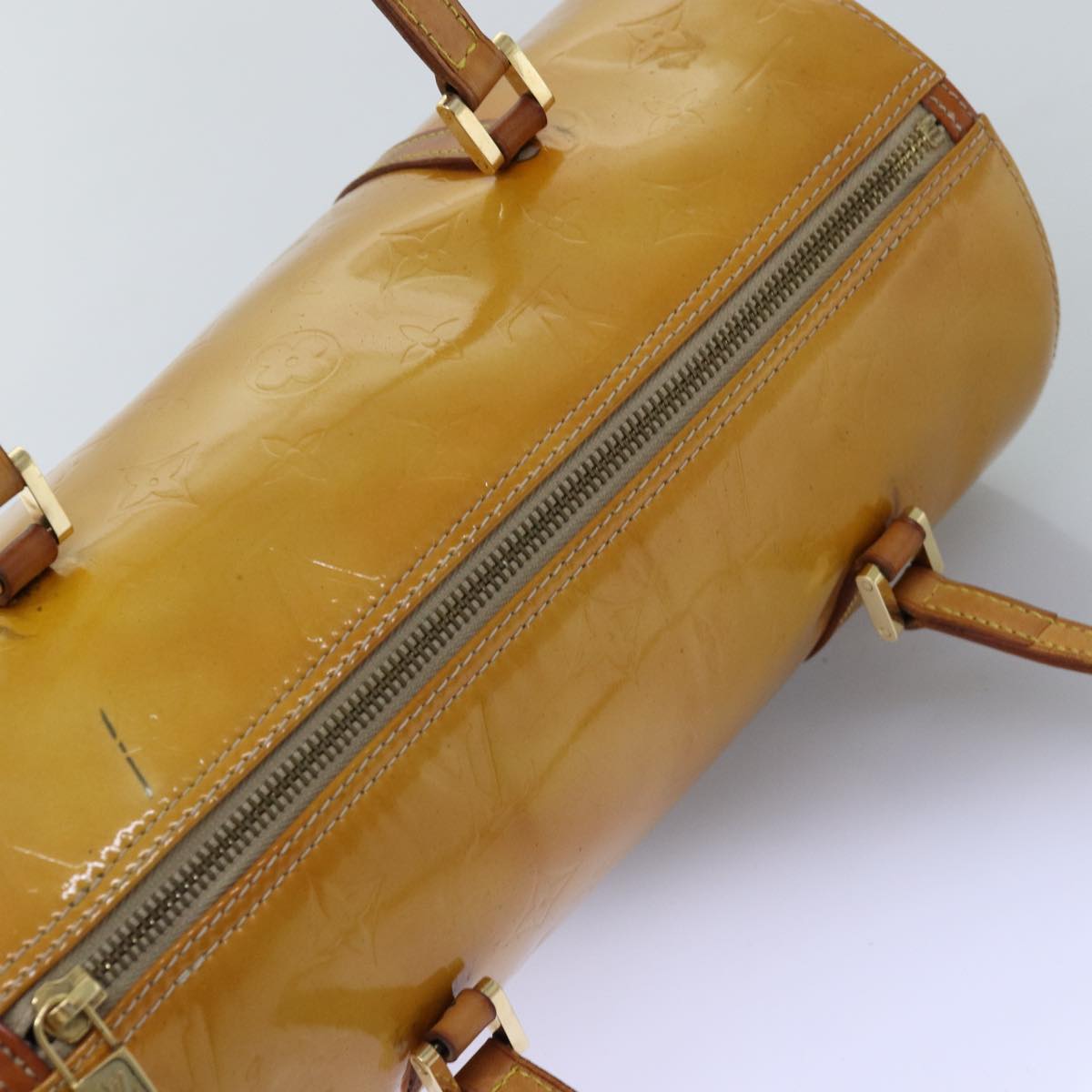 LOUIS VUITTON Monogram Vernis Bedford Hand Bag Beige M91006 LV 75926