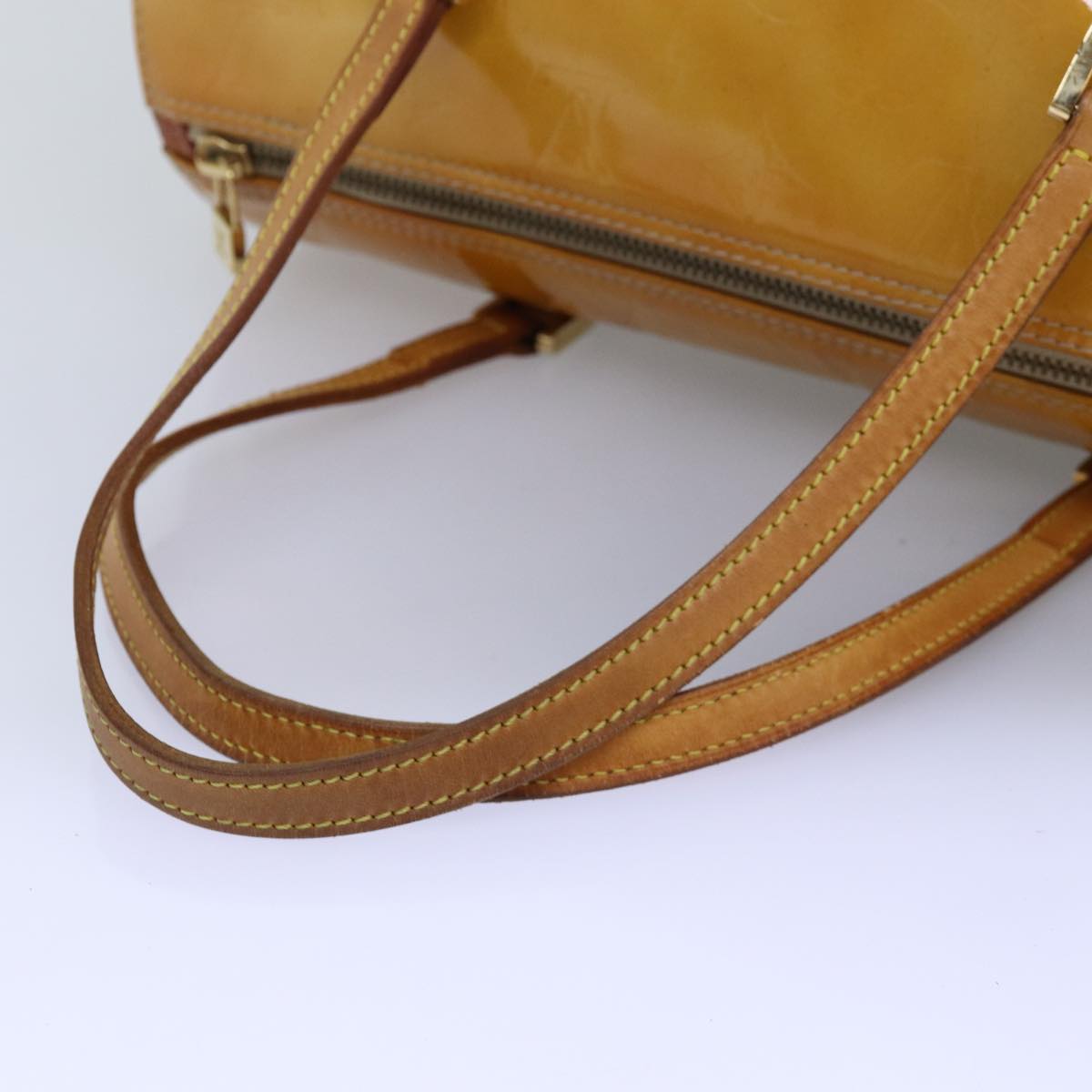 LOUIS VUITTON Monogram Vernis Bedford Hand Bag Beige M91006 LV 75926