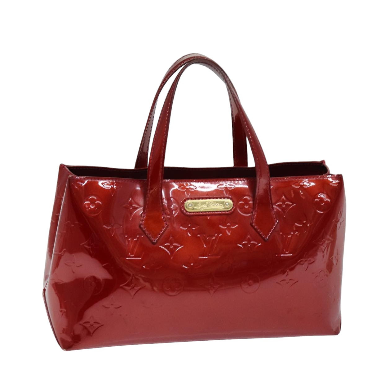 LOUIS VUITTON Monogram Vernis Wilshire PM Bag Pomme D'amour M93642 LV 75929