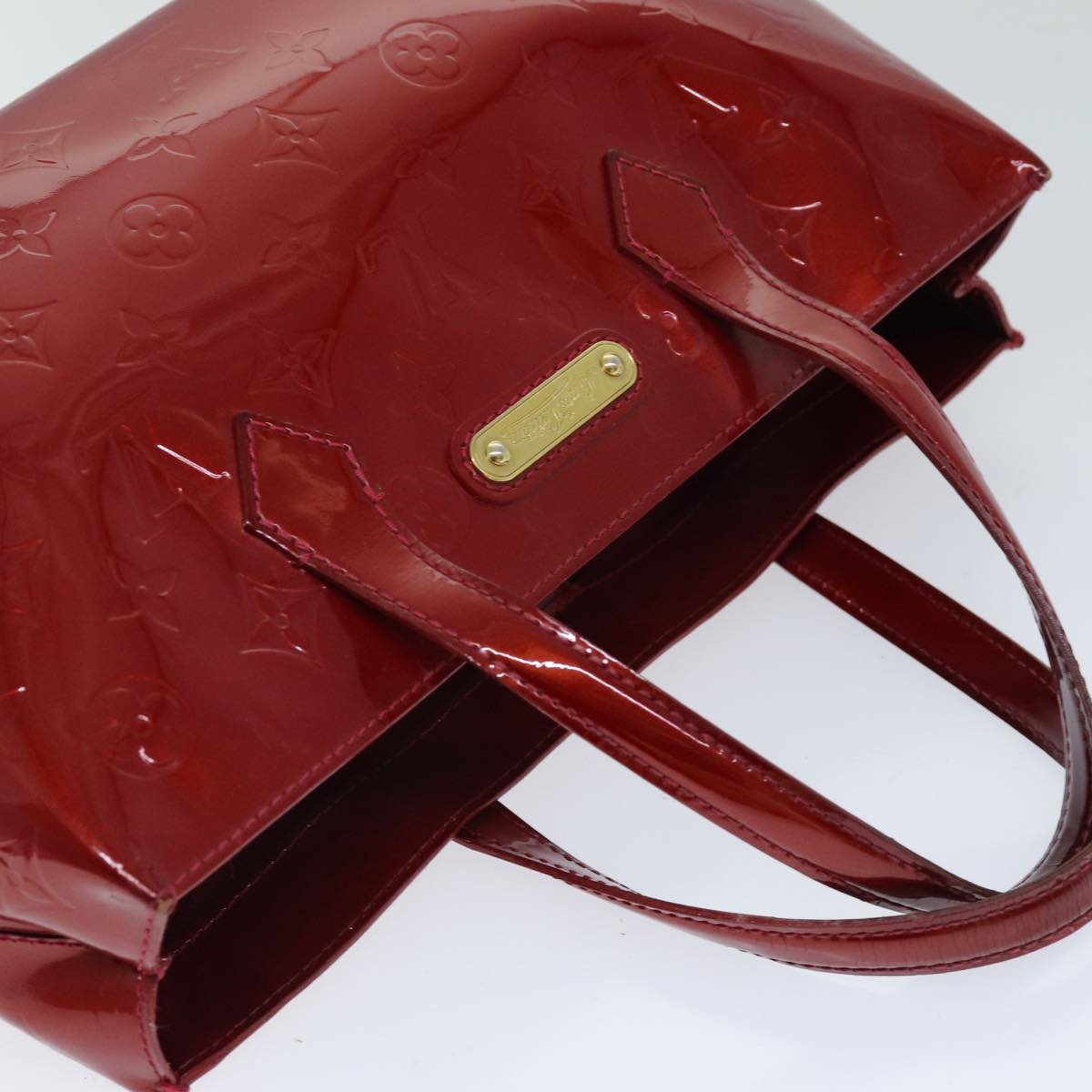 LOUIS VUITTON Monogram Vernis Wilshire PM Bag Pomme D'amour M93642 LV 75929