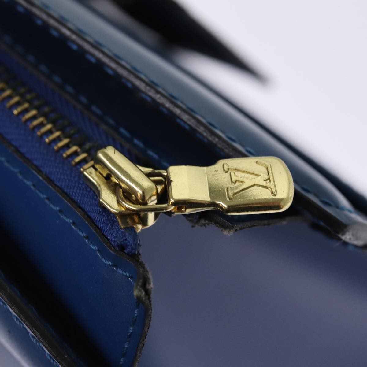 LOUIS VUITTON Epi Riviera Hand Bag Blue M48185 LV 75931