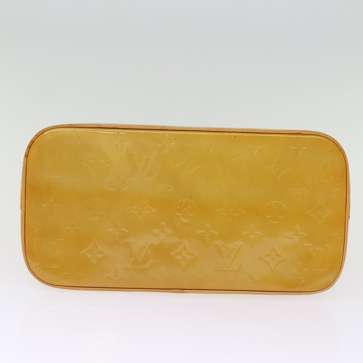 LOUIS VUITTON Monogram Vernis Houston Hand Bag Beige M91004 LV 75934