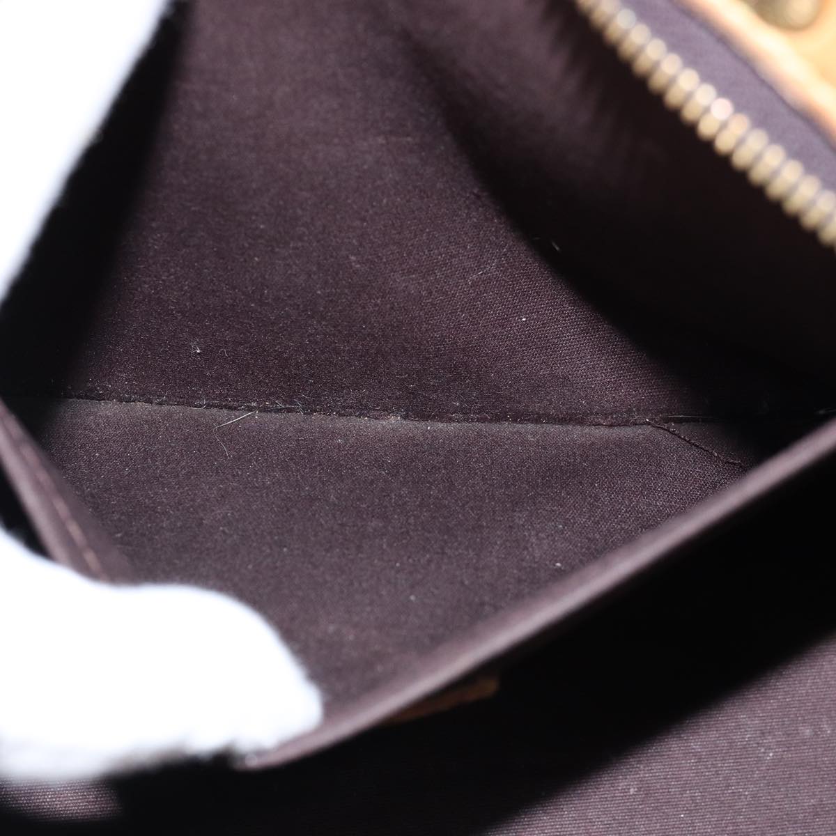 LOUIS VUITTON Monogram Vernis Brea PM Hand Bag Amarante M91622 LV 75936