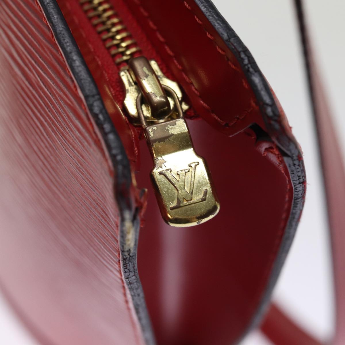 LOUIS VUITTON Epi Saint Jacques Poignees Long Hand Bag Red M52337 LV 75949